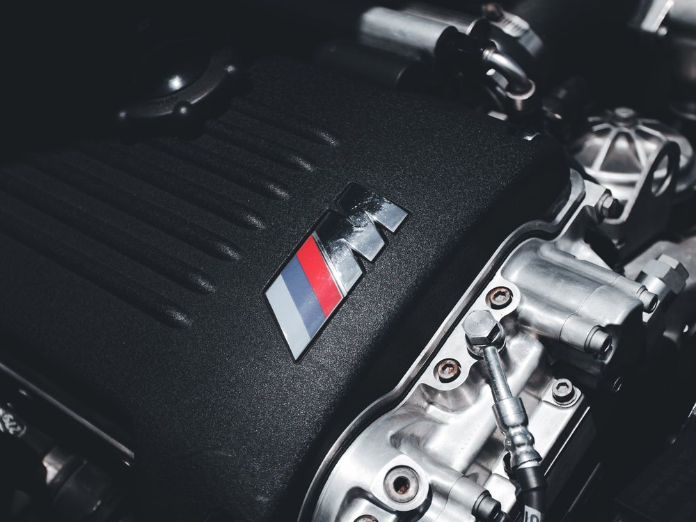 European performance engine close-up